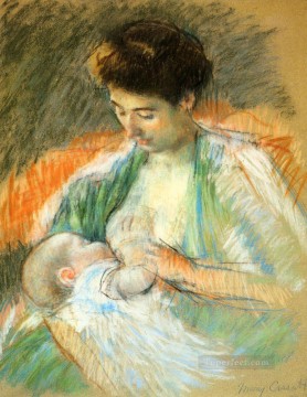  Rose Pintura al %C3%B3leo - Madre Rose amamantando a su hijo madres hijos Mary Cassatt